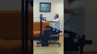 Spinal cord injury exercises Uraz rdzenia kręgowego ćwiczenia w nowym modelu pionizatora ErgoStander [upl. by Thorlay594]