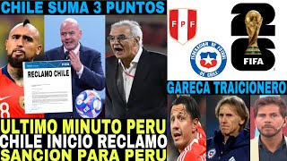 ATENCION CHILE RECLAMO A LA FIFA LOS 3 PUNTOS CONTRA PERU YA ENVIO EL RECLAMO FORMAL CON EVIDENCIAS [upl. by Eirased]