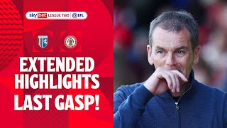 DRAMATIC FINISH  Gillingham v Accrington Stanley extended highlights [upl. by Yrro]