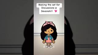 Making the set for Discussions w Devanshi  Devanshi 💖 [upl. by Etsirk]