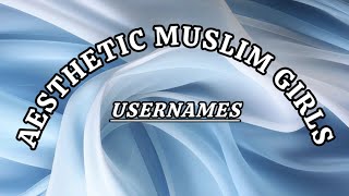 Aesthetic Muslim usernames 🩷🩷 [upl. by Coulombe]