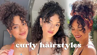 Curly hairstyles for formal occasions Tutorials [upl. by Vidda]