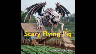 Scary Flying Pig With Backhoe 1054 [upl. by Asseralc]