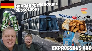 SKYTRAIN DÜSSELDORF en NORDSEE REVIEW met het DEUTSCHLANDTICKET  juulvlog [upl. by Unity]