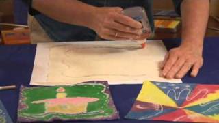 Easy Fabric Batik with Glue  Lesson Plan [upl. by Henn]