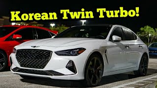 GENESIS G70 RACES A TUNED CIVIC TYPE R The Korean Sleeper Car [upl. by Duffy]