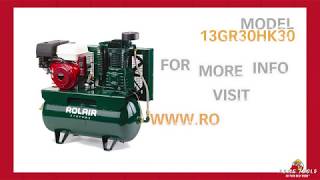 Rolair 13 HP ElectricStart Compressor [upl. by Ahsehyt]