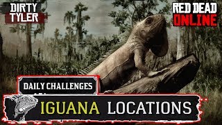 Iguana Locations Red Dead Online RDR2 Daily Challenges [upl. by Waring]