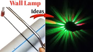 How to Make a Wall Lamp at Home Wall Decoration Ideas [upl. by Adriena]