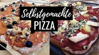 VEGANE PIZZA SELBER MACHEN │ Rezept Video [upl. by Fadden494]