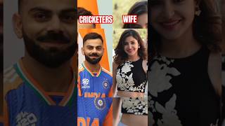 CRICKETERS with wife 🥰❤️😘viratkohli msdhoni rohitsharma jadeja wife cricket love shorts fyp [upl. by Annert]