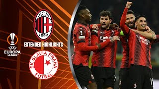 AC Milan vs Slavia Praha Extended Highlights  UEL Round of 16 1st Leg  CBS Sports Golazo [upl. by Fosque]