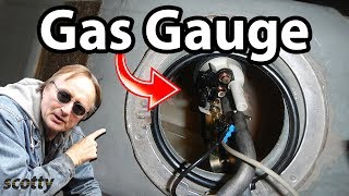 How to Fix a Gas Gauge Sending Unit Replacement  DIY Car Repair with Scotty Kilmer [upl. by Rasla]