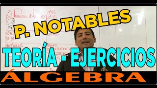 PRODUCTOS NOTABLES  Teoría y Ejercicios  ÁLGEBRA [upl. by Ziegler]