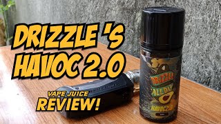 Havoc 20 Avocado by Drizzle All Day Vape Juice Review [upl. by Zaragoza]