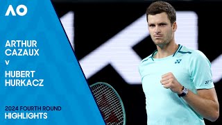 Arthur Cazaux v Hubert Hurkacz Highlights  Australian Open 2024 Fourth Round [upl. by Lulu648]