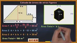 CALCULAR AREAS DE POLÍGONOS IRREGULARES [upl. by Lewin732]