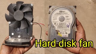 i made high speed fan from old hard drive  how to make fan using hard disk  homemade fan  diy fan [upl. by Nelac]