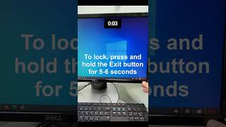 How to Lock and Unlock OnScreen Display OSD  DELL SE2417HG Gaming Monitor shorts [upl. by Eugenides]