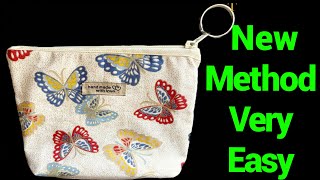 How To Sew Zipper Pouch With New Easy DIY MethodBeginners Friendly Sewing Tutorial TheTwinsDay [upl. by Amlas]