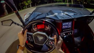 2024 Polaris Slingshot Roush Edition  POV Night Drive 5MT [upl. by Cameron]