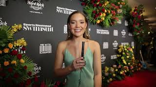 Olivia Ponton Red Carpet Interview for Sports Illustrated [upl. by Seaton]