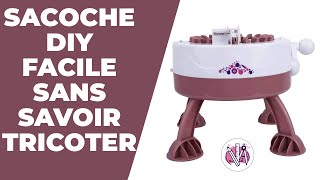 Fabrique ta Sacoche à Gourde avec une Machine à Tricoter [upl. by Affra]