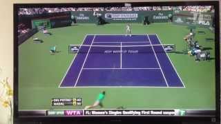 DEL POTRO vs NADAL  Indian Wells Finals 2013  GREAT TENNIS [upl. by Barsky563]