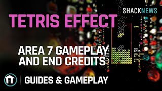 Tetris Effect  Area 7 Gameplay and End Credits [upl. by Anilatak]