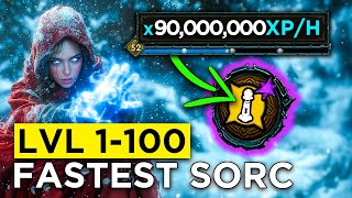 Lunar Awakening Speed LvL 1100  Fastest Sorc in Season 3 Diablo 4 [upl. by Yelrebmik]