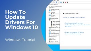 How To Update Drivers For Windows 10 [upl. by Iorio135]