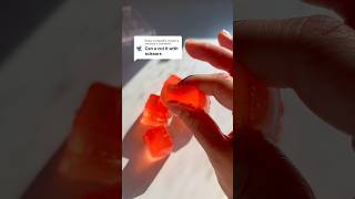 Cutting illuminatedbymia gel wax melts with scissors✂️🧊Should I make an ASMR version [upl. by Baten]