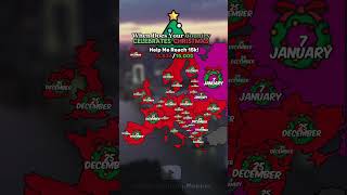 When Does Your Country Celebrates Christmas•shorts viral europe romania map mapping hollyday [upl. by Misaq504]