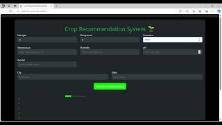 Crop Recommendation System [upl. by Lemraj]