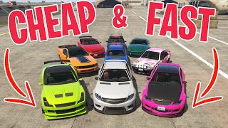 GTA ONLINE 10 FASTEST CARS UNDER 100k  The Countdown [upl. by Phillips]