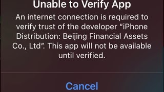 How to fix unable to verify AppNo longer available Esign App IOS Tutorial [upl. by Ardnayek529]