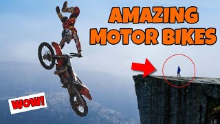 LEARN ALL ABOUT AWESOME MOTORBIKES Kids Motorcycle Videos Stunt Dirt Bikes and More VERY COOL [upl. by Ethe427]