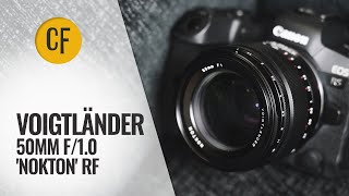 Voigtländer 50mm f10 Nokton lens review [upl. by Flita185]