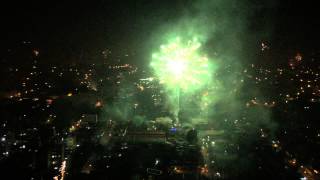 Manila 2015 Fireworks display from my 32nd floor condo [upl. by Aiyekal]