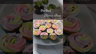 Perfect Butter Icing  Buttercream frosting Cupcake icing shorts tranding viral icing cupcake [upl. by Kylander273]