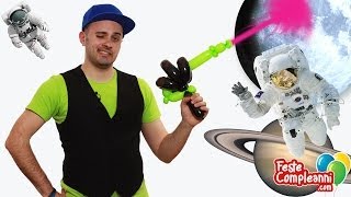 Pistola Laser con Palloncini  Space Gun Balloon  Tutorial 97  Feste Compleanni [upl. by Pompea]