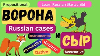 Russian cases Nominative Genitive Dative Accusative Instrumental Prepositional cases Падежи [upl. by Christianity]