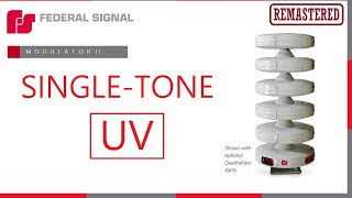 Federal Signal UV Modulator singletone  All signals synth Remastered [upl. by Ecnerual934]