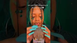 are you team tapping or team scratching💚✨ ASMR ✨ asmr asmrsounds shorts youtubeshorts [upl. by Nellak]