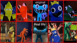 Rainbow friends chapter 2 all jumpscare  Original Vs Real life [upl. by Yboj]