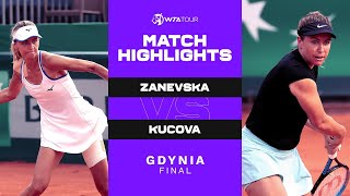 Maryna Zanevska vs Kristina Kucova  2021 Gdynia Final  WTA Match Highlights [upl. by Aniled]