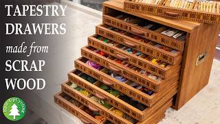 Decorative Drawers for Tapestry Threads Made From Scrap [upl. by Eivets]