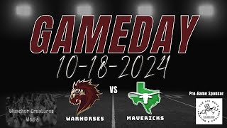 Devine Warhorses Vs Pearsall Mavericks101824 [upl. by Esiuole]