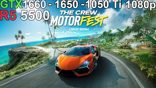 The Crew Motorfest  GTX 1660  GTX 1650  GTX 1050 Ti Ryzen 5 5500 [upl. by Bouchier]