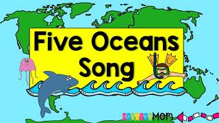 Five Oceans Song  Geography amp Earth Science for Kids [upl. by Brenza]